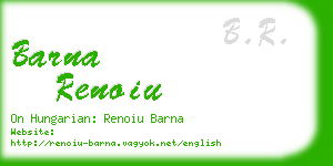 barna renoiu business card